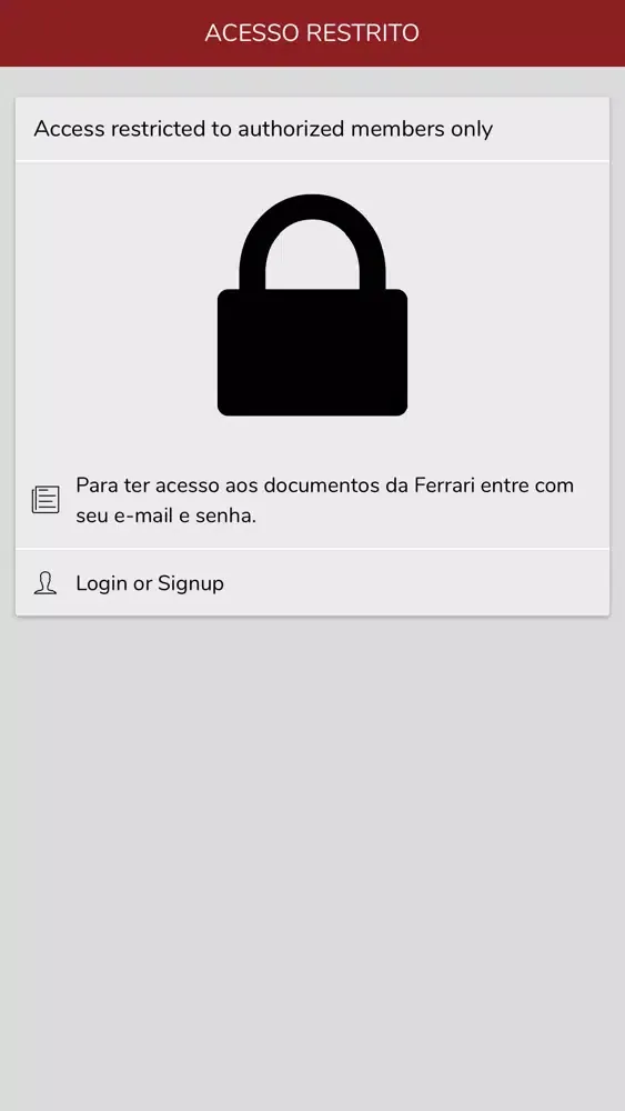 Capturas de tela do Ferrari