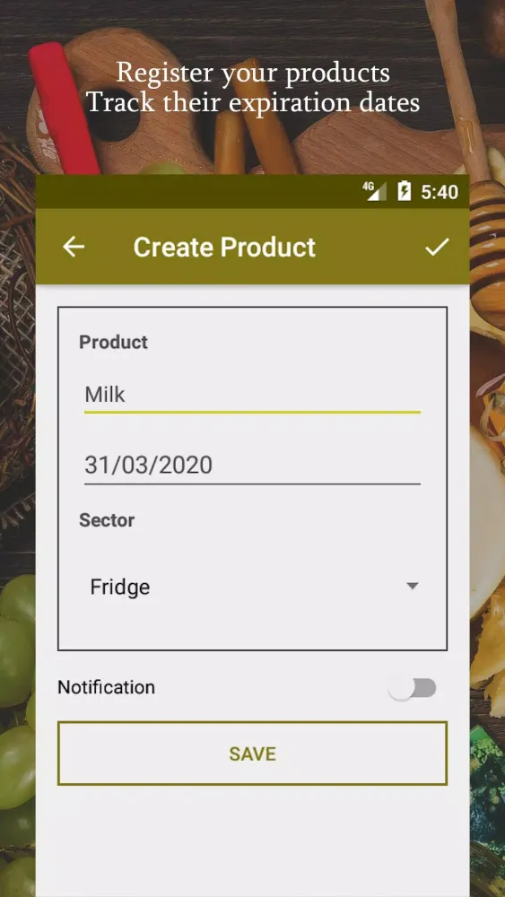 Expiration Date Tracker Screenshots