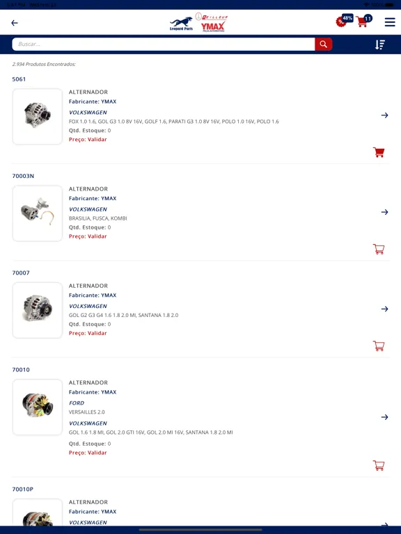 Capturas de pantalla de Leopard Parts RJ - Ymax iPad 