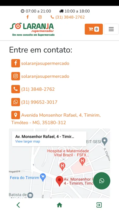 Screenshot di Só Laranja Supermercado - Loji