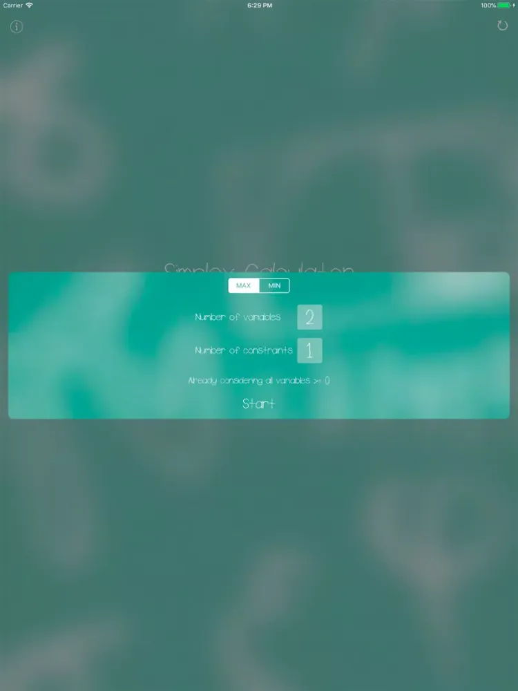 Simplex Calc iPad  স্ক্রিনশট