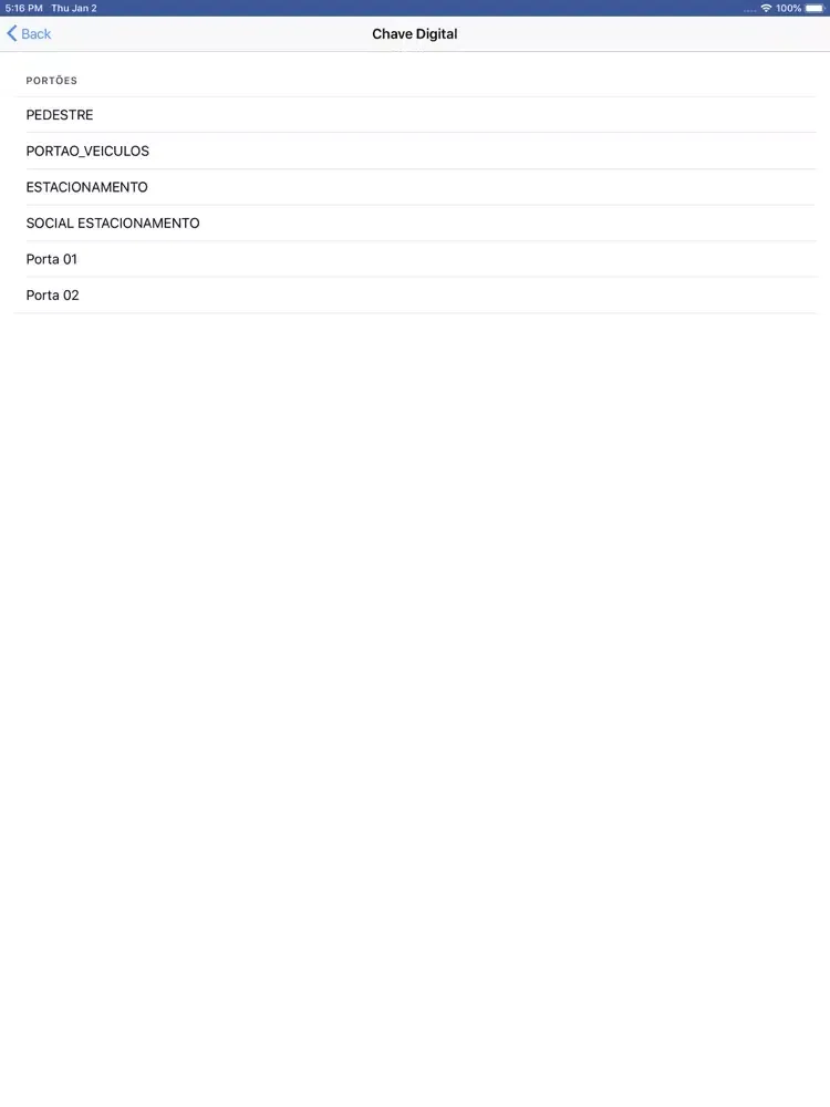 Tangkapan layar Portaria Autônoma iPad 