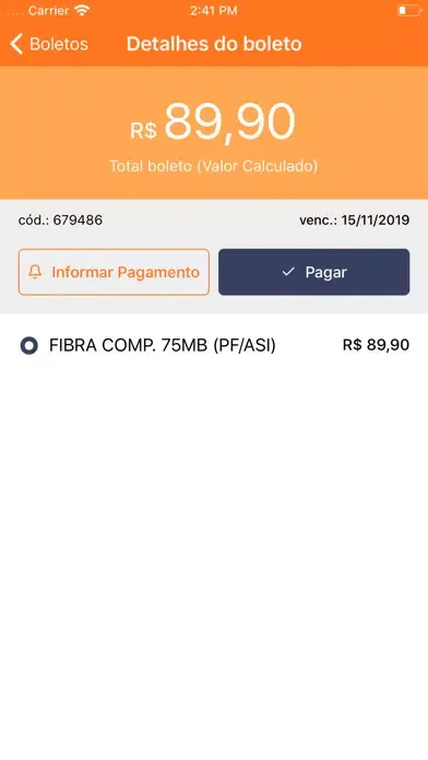 Zrzuty ekranu Olá Telecom