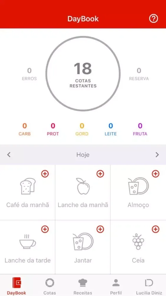 Captures d'écran de Daybook - Dieta Social