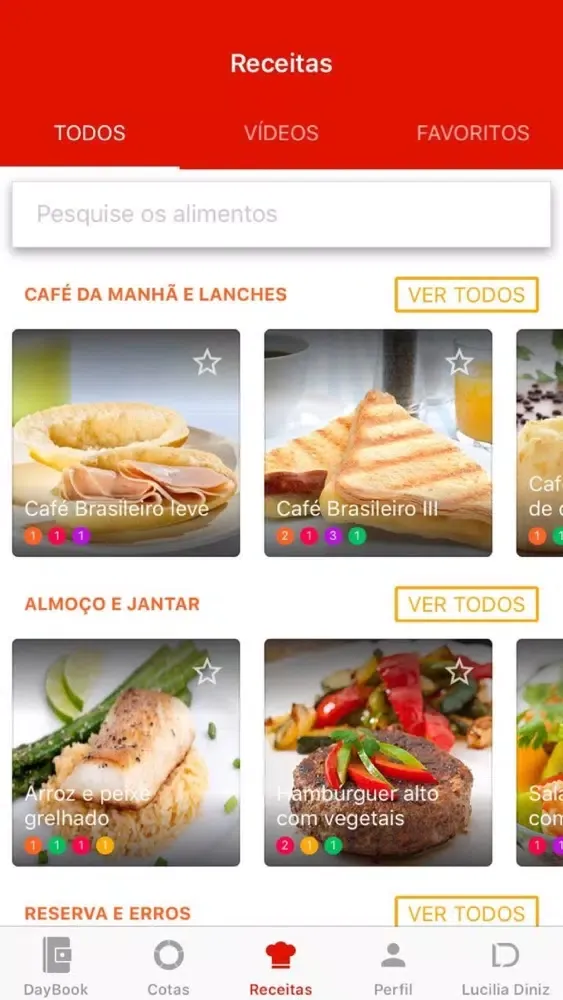 Captures d'écran de Daybook - Dieta Social