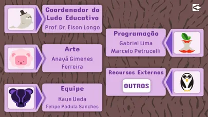 Capturas de tela do Quem Come o Quê
