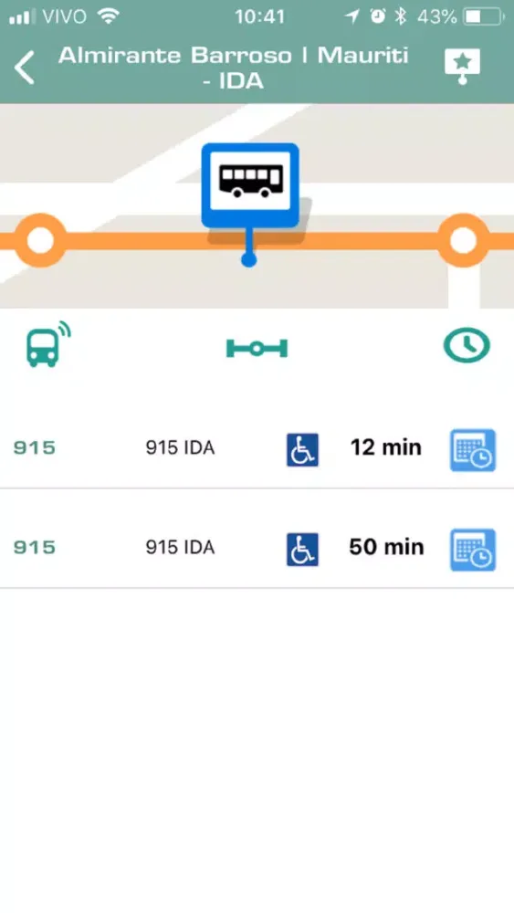 Ảnh chụp màn hình của Meu Ônibus Aguas Lindas