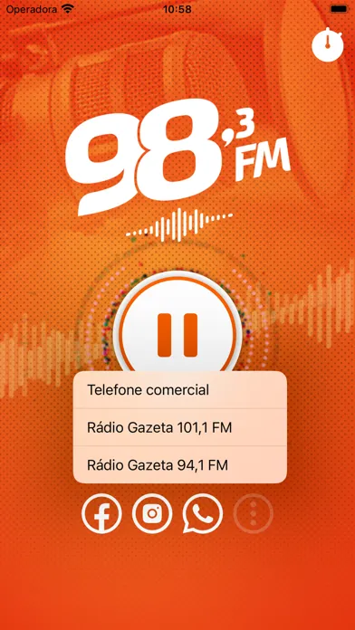 Captures d'écran de Radio 98,3 FM