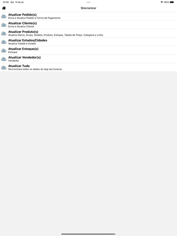 Vendas Conecta Mobile iPad  Screenshots