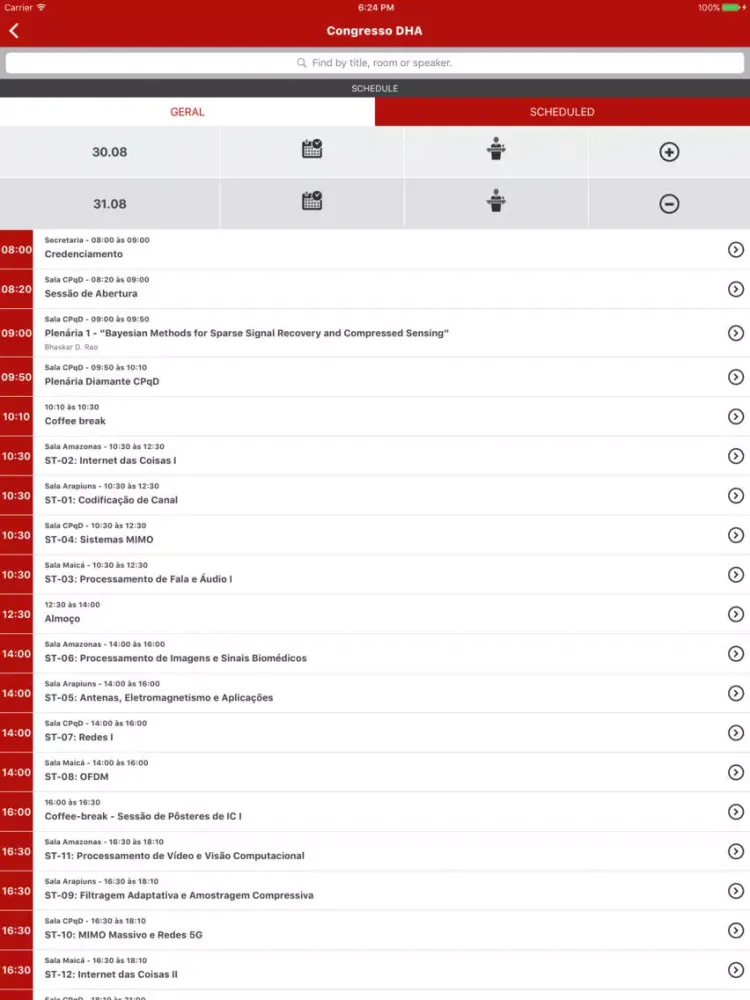Congresso DHA iPad  スクリーンショット
