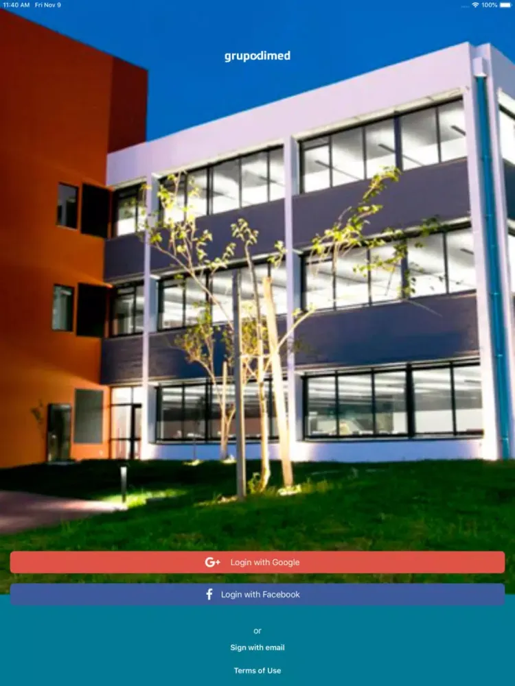 Ảnh chụp màn hình của Grupo Dimed – Eventos Internos iPad 