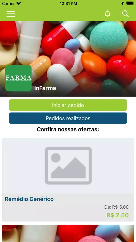 Zrzuty ekranu Bloco de Pedidos