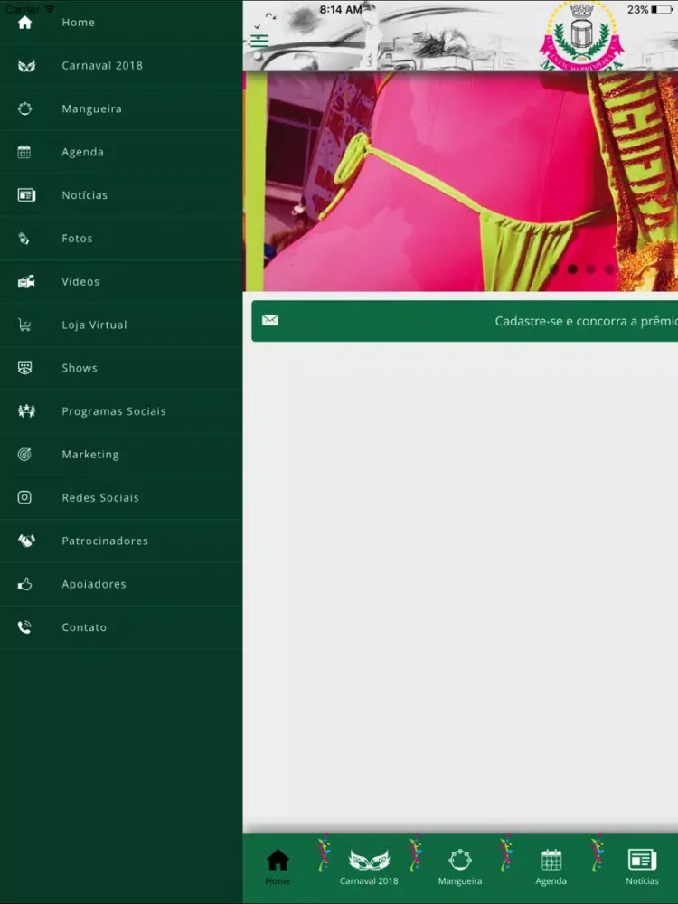 Mangueira Oficial iPad 应用截图