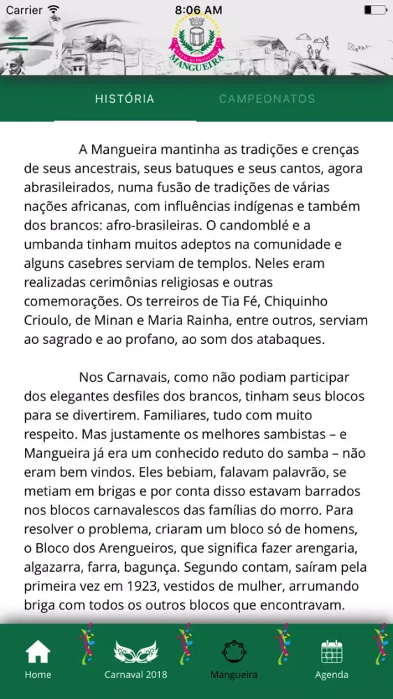 Mangueira Oficial应用截图