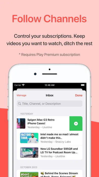 Play: Save Videos Watch Later سکرین شاٹس