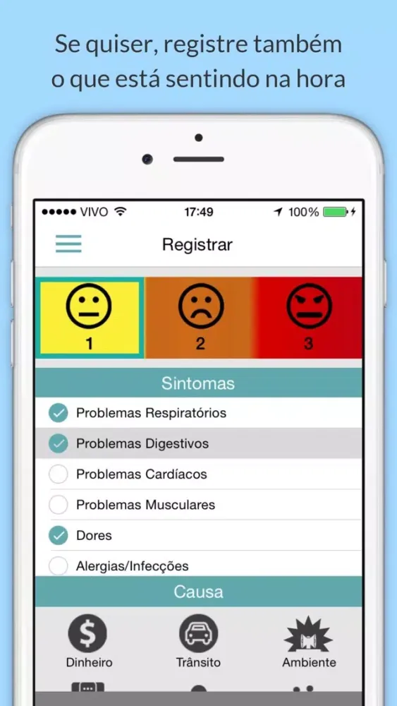 Stresslab - Ferramentas para autocontrole do stress. Para registrar com facilidade as ocorrências diárias de stress, oferecendo recursos, como gráficos e um guia de respiração e relaxamento, que auxiliam no controle e redução do stress. Screenshots