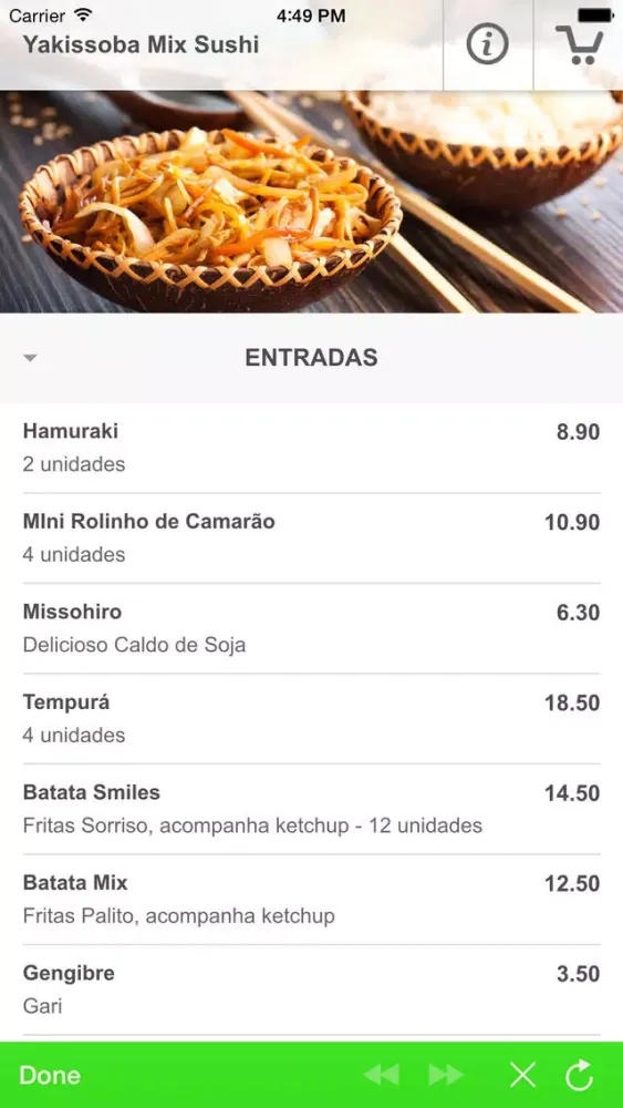 Yakissoba Mix Sushi 스크린샷