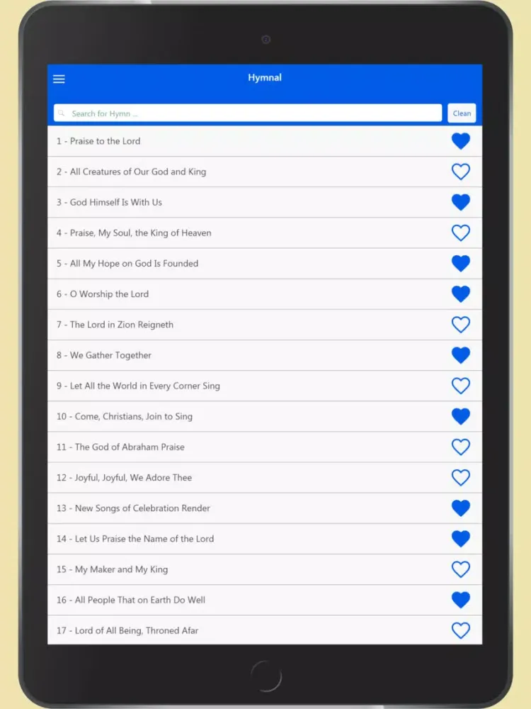 Capturas de tela do SDA Hymnal (Adventist Hymnal) iPad 