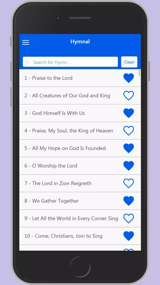 Capturas de tela do SDA Hymnal (Adventist Hymnal)