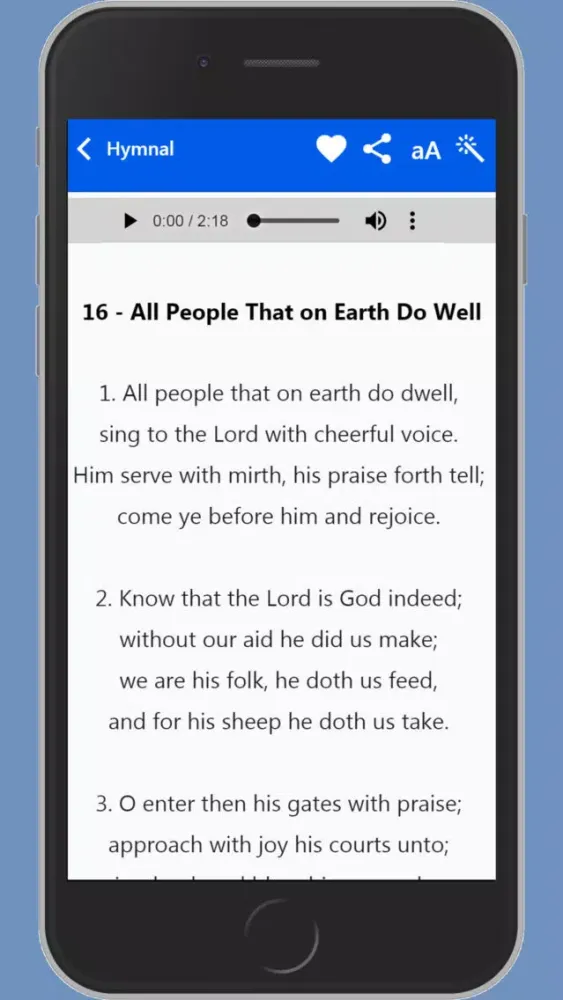 Capturas de tela do SDA Hymnal (Adventist Hymnal)