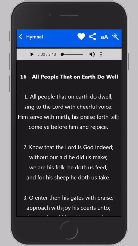 Capturas de tela do SDA Hymnal (Adventist Hymnal)