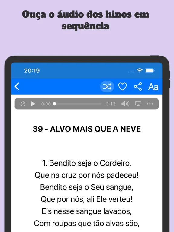 Zrzuty ekranu Hinário CCB 5: Hinos Avulso iPad 