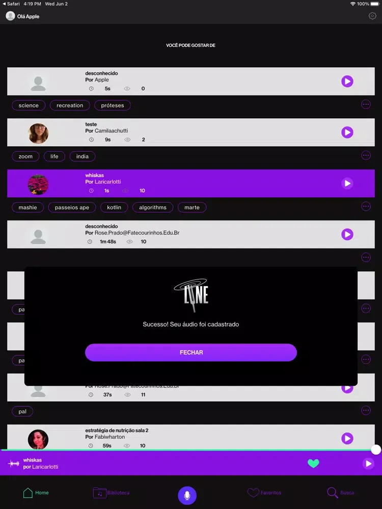 Lune App iPad 应用截图