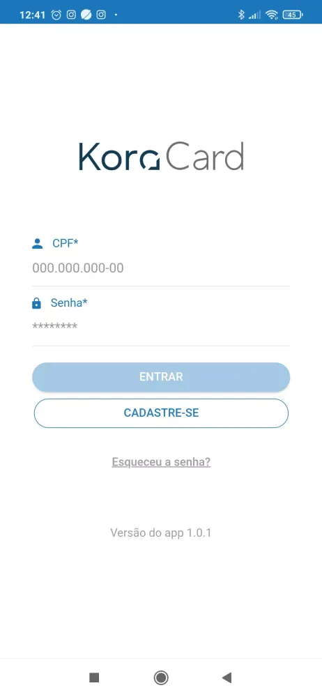Zrzuty ekranu Kora Card