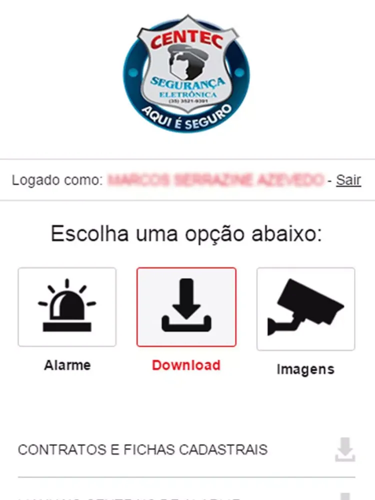Capturas de pantalla de Centec Segurança iPad 