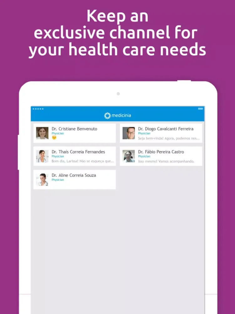 Medicinia Patients iPad  Screenshots