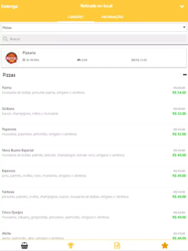 Скриншоты Nova Bueno Pizzaria iPad 