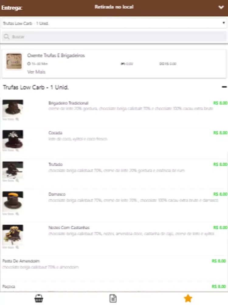 Oxente Trufas E Brigadeiros iPad  Screenshots