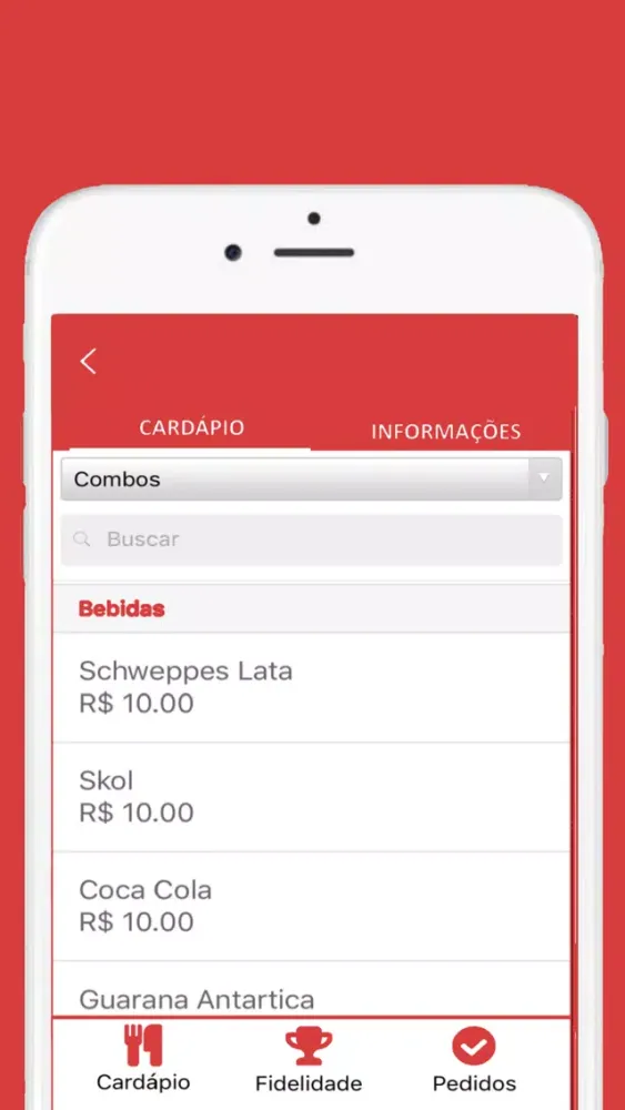 Capturas de tela do Sampa Pizza Delivery