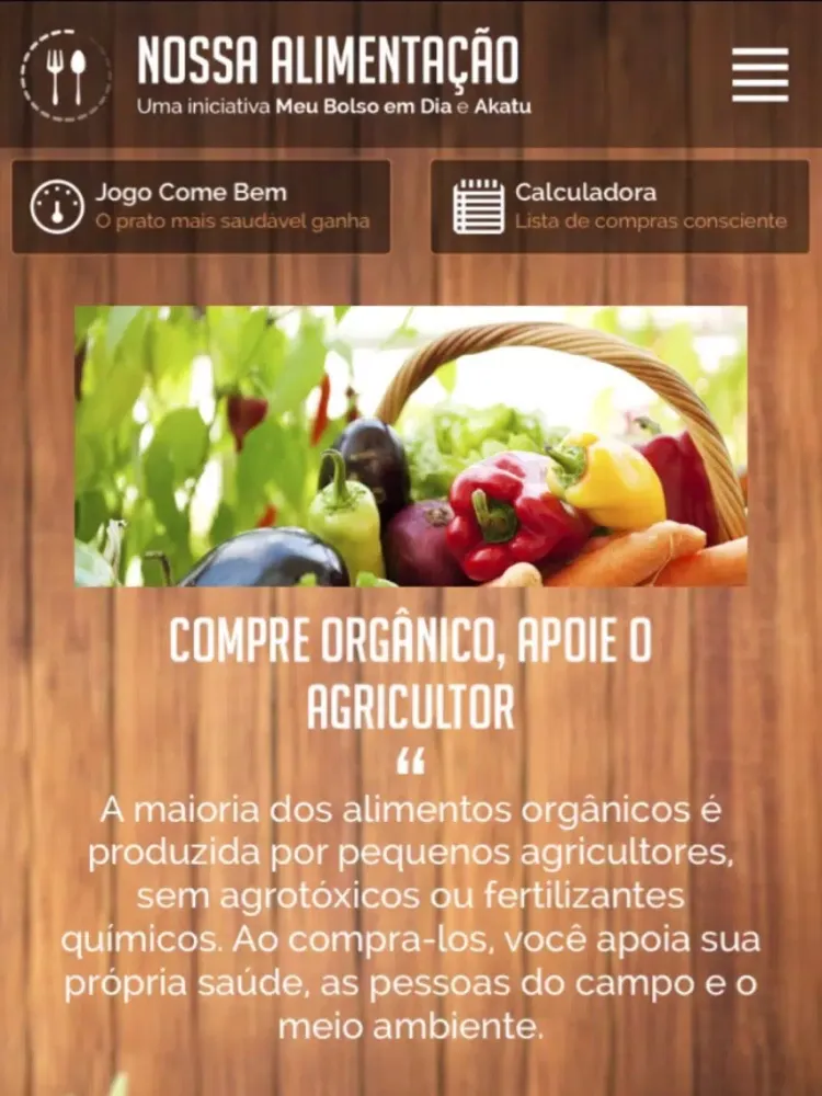 تصاویر Nossa Alimentação FEBRABAN iPad 