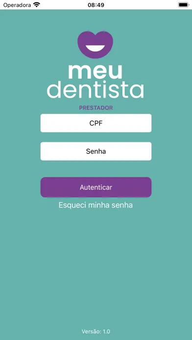 MEU DENTISTA - PRESTADOR स्क्रीनशॉट