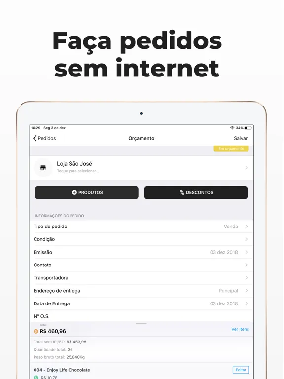 Mercos - app de vendas iPad  স্ক্রিনশট
