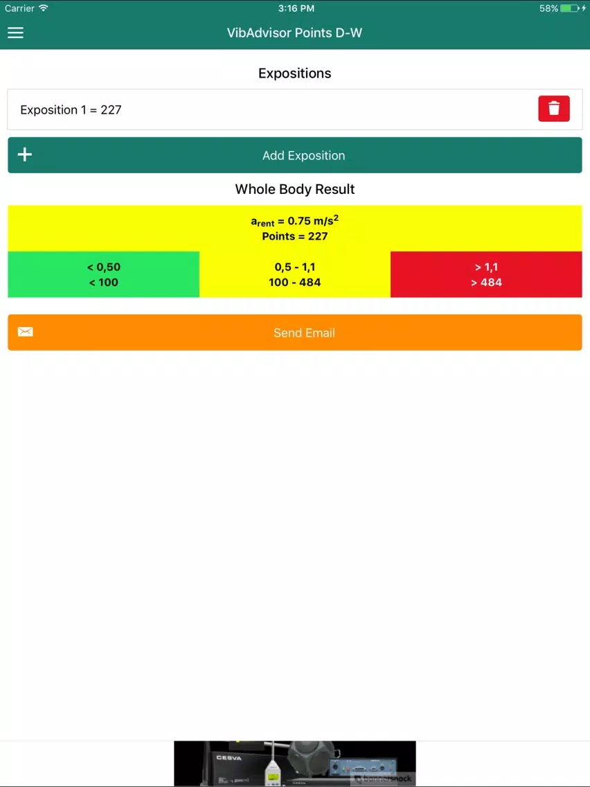 VibAdVisor Points D-W - For WBV and HAV iPad 應用截圖