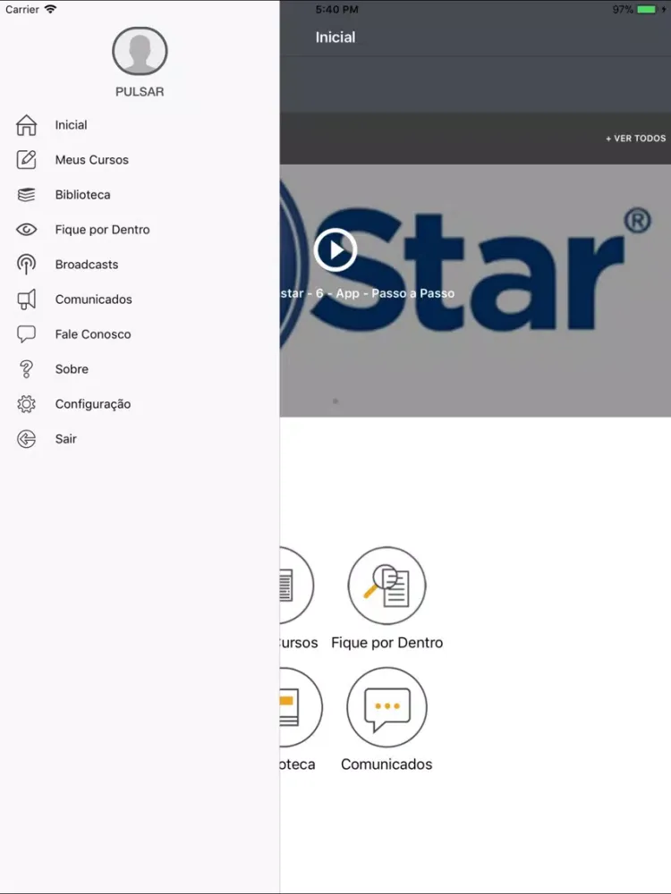 Tangkapan layar Universidade Chevrolet iPad 
