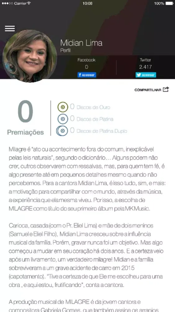 Midian Lima - Oficial স্ক্রিনশট