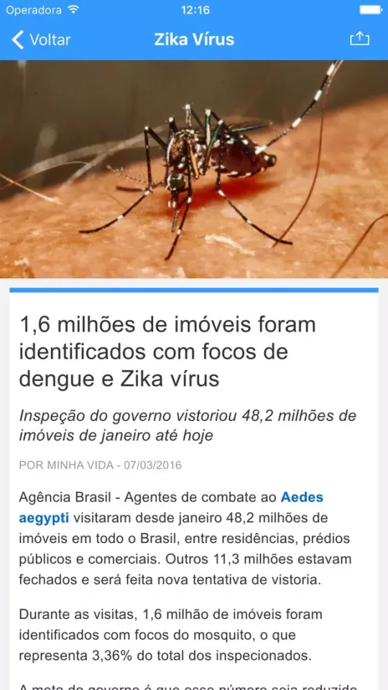 Capturas de pantalla de Zika Vírus - Minha Vida
