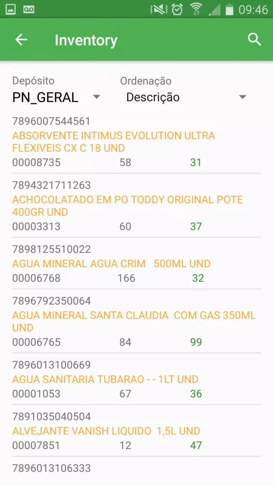 Inventory Screenshots