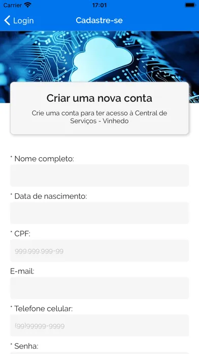 Central de Serviços Vinhedo 스크린샷