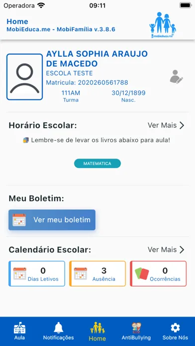 MobiFamília Ekran Görüntüleri