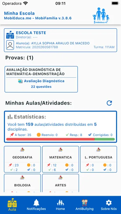 MobiFamília Ekran Görüntüleri