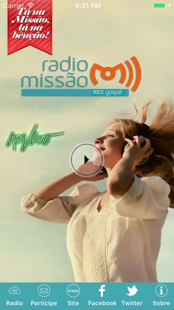 Tangkapan skrin Missão FM