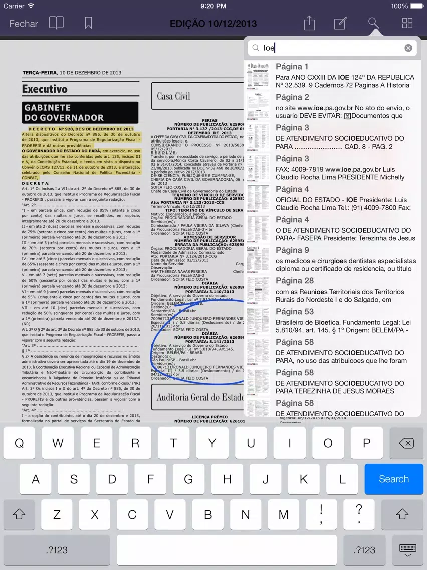 Leitor IOEPA iPad  স্ক্রিনশট