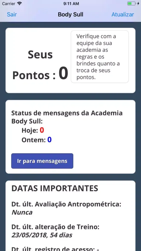 Capturas de tela do Academia Body Sull