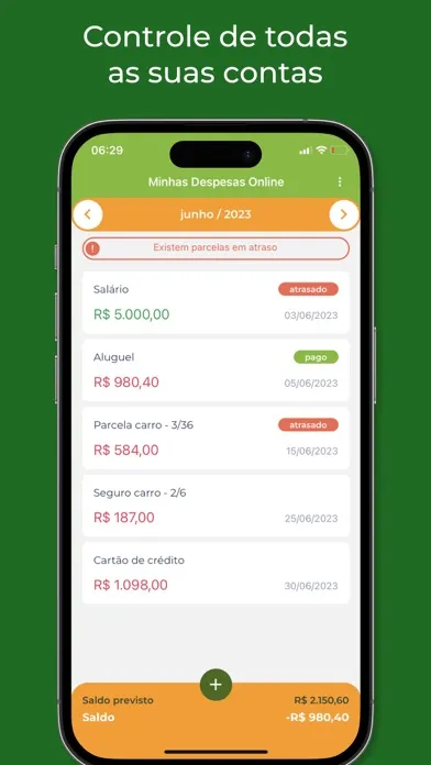 Minhas Despesas Online স্ক্রিনশট