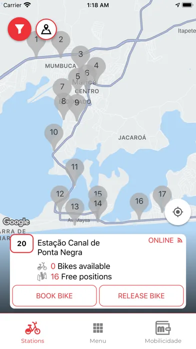 Capturas de tela do Vermelhinhas EPT