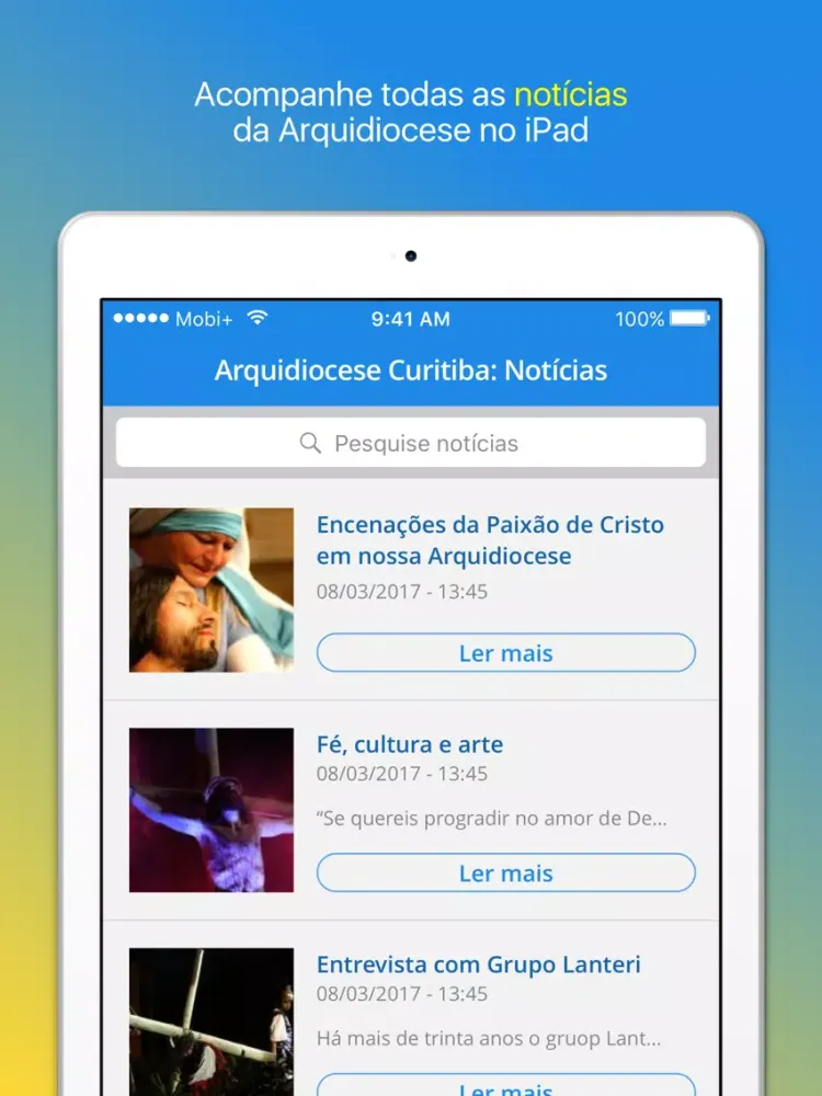Screenshot di Arquidiocese Curitiba iPad 